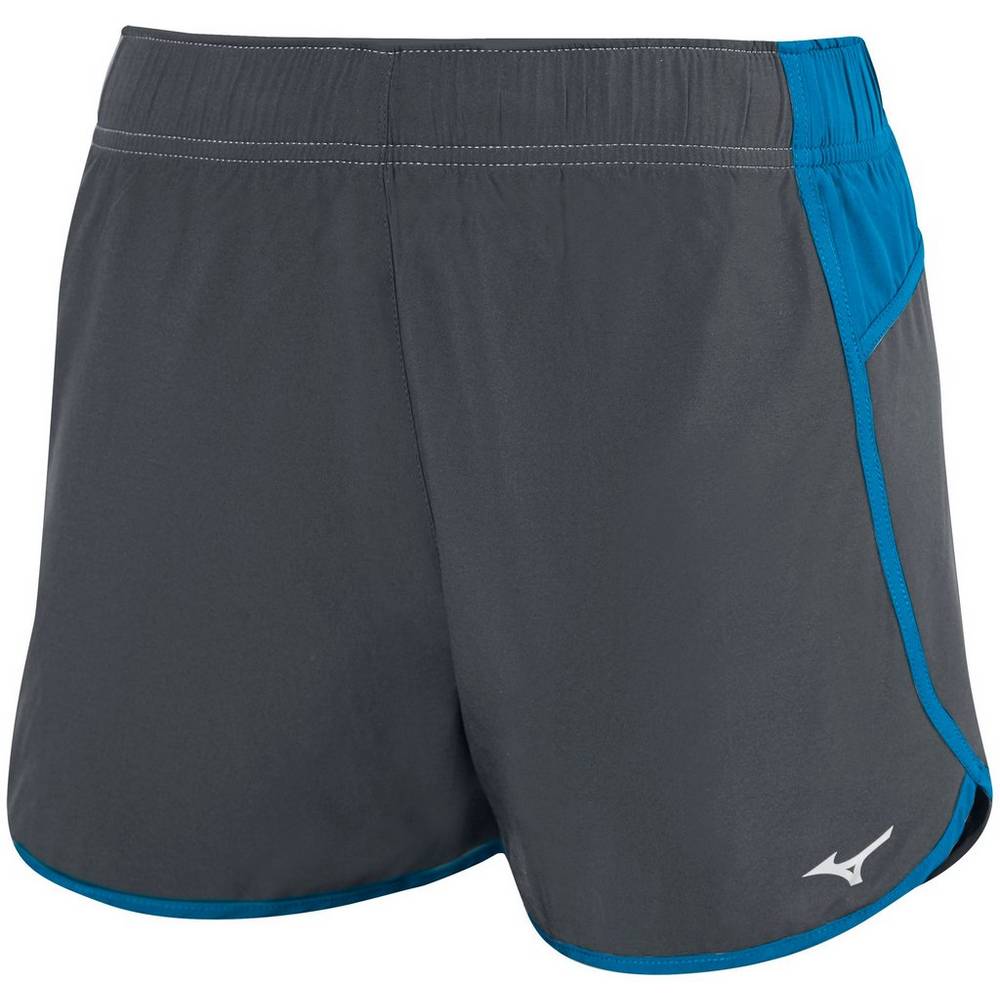 Womens Mizuno Atlanta Cover Up Volleyball Shorts Grey/Blue Philippines (DSZTKJ780)